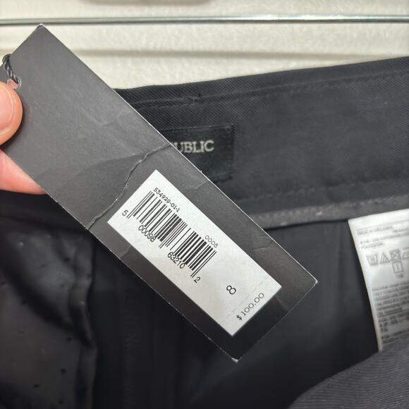 NWT Banana Republic Factory Drapey Wide Leg Pant in Black - Size 8 - Picture 7 of 9